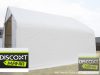 TP Everest 6x12m 3m oldalmagas raktársátor tűzálló PRIMEtex 2300 ponyvával, tetőablakkal, zöld