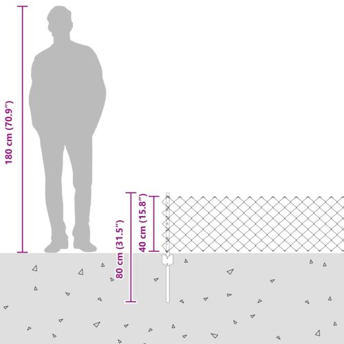  Kerítés oszlopokkal Zöld