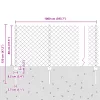  Láncos Kerítés 10 db U Poszttal Zöld 0.8x10 m Acél