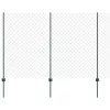  Láncos Kerítés 10 U Poszttal Zöld 1.6x10 m Acél