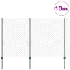 Láncos Kerítés 10 U Poszttal Zöld 1.6x10 m Acél