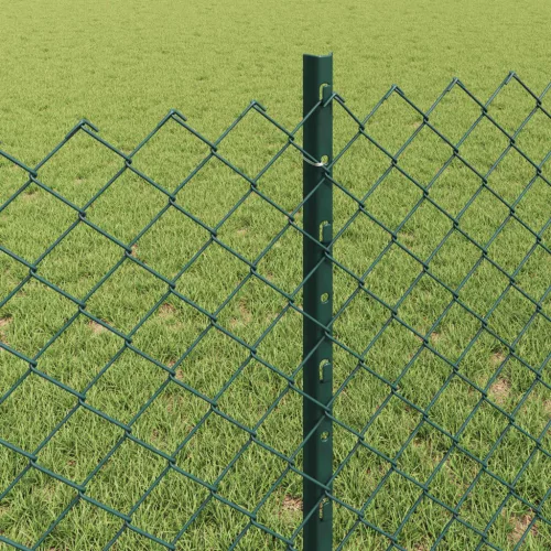  Kerítés oszlopokkal Zöld
