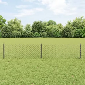  lánc kerítés 10 U poszttal Szürke 0.4x10 m Acél