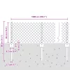  lánc kerítés 10 U poszttal Szürke 0.4x10 m Acél