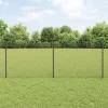  Láncszem Kerítés 10 U poszttal Szürke 0.8x10 m Acél