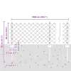  Szalagkerítés 10 U Oszloppal Szürke 0.4x10 m Acél