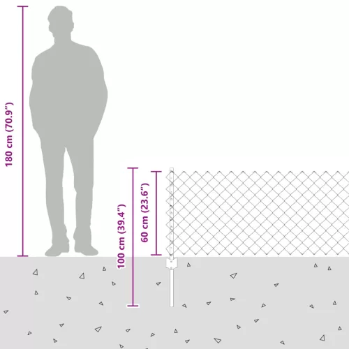  Kerítés oszlopokkal Szürke