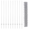  Láncszem Kerítés 20 U Oszloppal Ezüst 1.6x10 m Acél