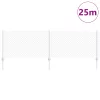  lánc link kerítés 22 U oszloppal Ezüst 0,8x25 m acél