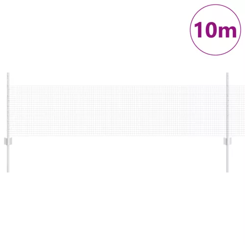  Kerti kerítés készlet 2 db Galvanizált acél 10 x 0.5 m Tartós