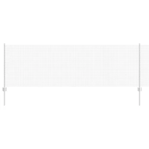  Hegesztett Drót Kerítés 5 U Oszloppal Ezüst 0.8x10 m Acél