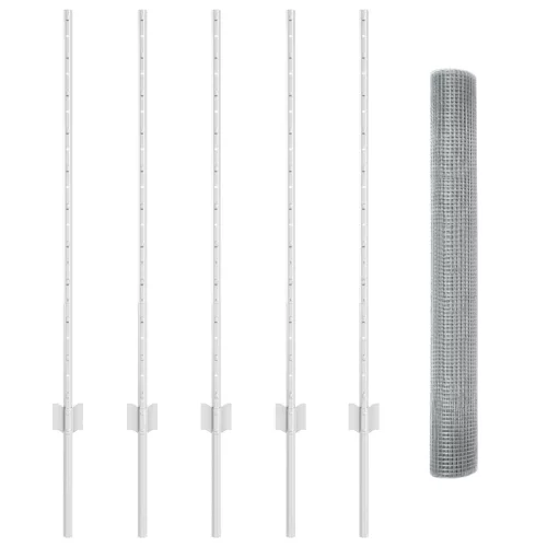  Tyúkdrót Kerítés Készlet 2 db Horganyzott acél 10 x 1 m Tartós