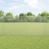  Horganyzott drótháló kerítés 10 U poszttal Ezüst 1.2x10 m Acél