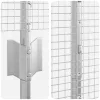  Horganyzott drótháló kerítés 10 U poszttal Ezüst 1.2x10 m Acél