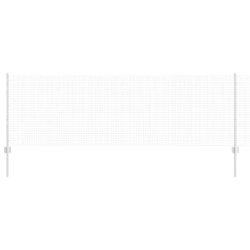  Hegesztett Drótháló Kerítés 11 db U-oszloppal Ezüst 0.8x25 m Acél