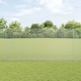    hegesztett drótkerítés 22 U oszlopos ezüst 1.6x25 m acél
