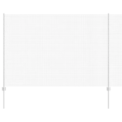  hegesztett drótkerítés 22 U oszlopos ezüst 1.6x25 m acél