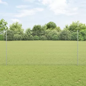    hegesztett drótkerítés 22 U oszloppal Ezüst 1.6x25 m Acél