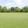  horganyzott drótkerítés 44 U oszloppal Ezüst 0.4x100 m Acél