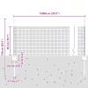  Hegesztett Drótfence 5 Oszloppal Ezüst 0.5x100 m Acél