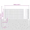  Hegesztett Drót Kerítés 44 U Oszlopokkal Ezüst 0.5x100 m Acél