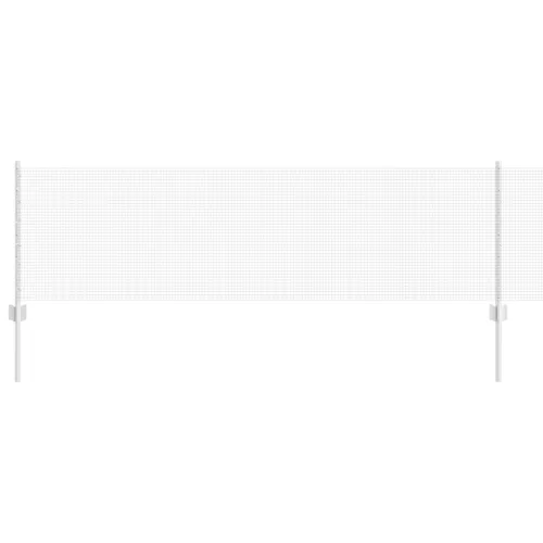  Horganyzott Drótkerítés 44 U Oszloppal Ezüst 0.6x100 m Acél