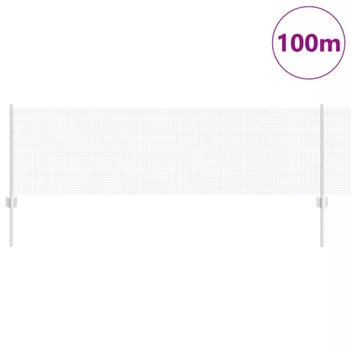  Horganyzott Drótkerítés 44 U Oszloppal Ezüst 0.6x100 m Acél