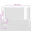 Horganyzott Drótkerítés 44 U Oszloppal Ezüst 0.6x100 m Acél