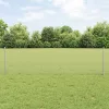  Horganyzott Drótháló Kerítés 44 U Oszloppal Ezüst 0.6x100 m Acél