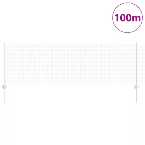  Hegesztett Drót Kerítés 44 U Oszloppal Ezüst 0.8x100 m Acél