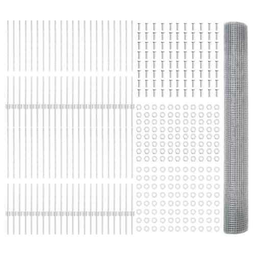  Horganyzott drótfence 88 U oszloppal Ezüst 1x100 m Acél