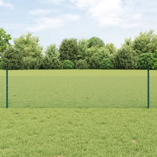  Tyúk Kerítés Készlet 2 db-os készlet Zöld Fém 10 x 0.5 m kerítés