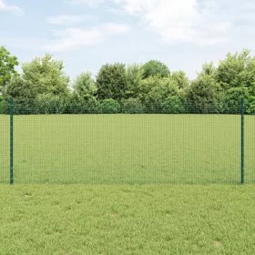    Hegesztett Drótkerítés 5 U Oszloppal Zöld 0.8x10 m Acél