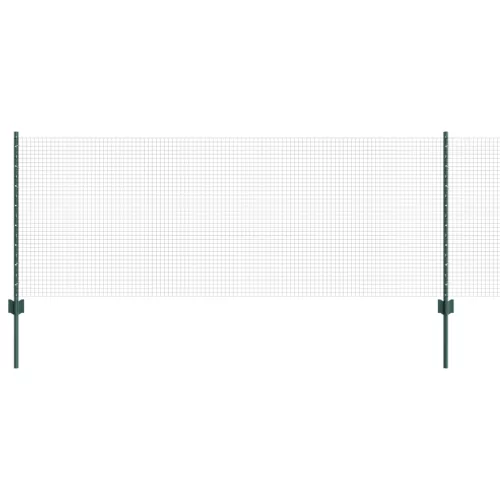  Hegesztett Drótkerítés 5 U Oszloppal Zöld 0.8x10 m Acél