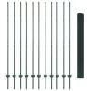  Hegesztett Drótkerítés 11 U Oszloppal Zöld 1.5x25 m Acél