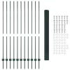  Hegesztett Drótkerítés 11 U Oszloppal Zöld 1.5x25 m Acél