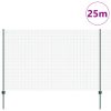  Hegesztett Háló Kerítés 11 U Oszloppal Zöld 1.5x25 m Acél