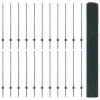  Hegesztett Drótkerítés 22 U Oszloppal Zöld 1.2x50 m Acél