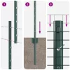  Hegesztett Drótkert 22 U Poszttal Zöld 1.2x50 m Acél