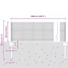  hegesztett drótkerítés 5 U oszloppal Szürke 0.4 x 10 m Acél