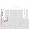  Hegesztett Drótkerítés 5 U Oszloppal Szürke 0.4x10 m Acél