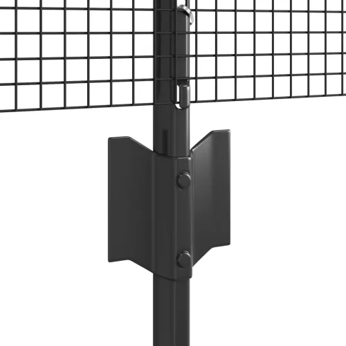  hegesztett drótkerítés 5 U oszloppal Szürke 0.8x10 m Acél