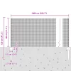  hegesztett drótkerítés 5 U oszloppal Szürke 0.8x10 m Acél