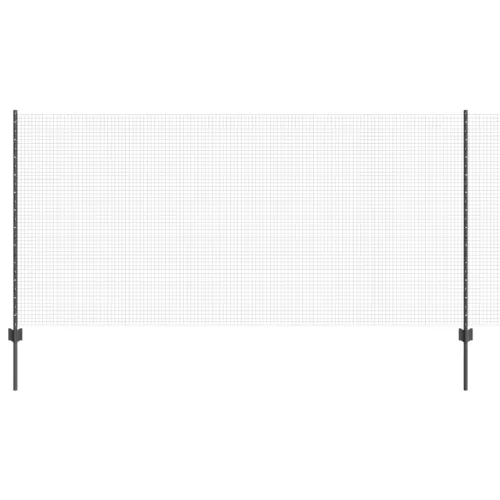  Hegesztett Drótkerítés 10 U Oszloppal Szürke 1.2x10 m Acél