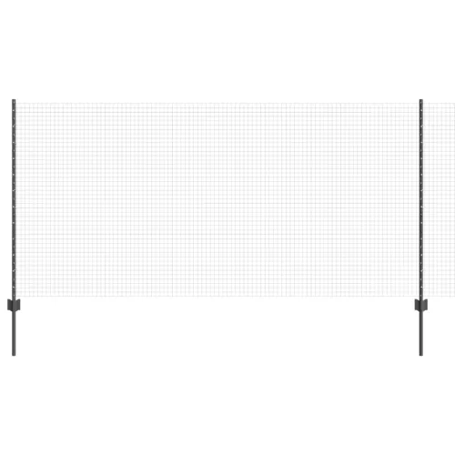  Hegesztett Drótkerítés 22 U Oszloppal Szürke 1.2x25 m Acél