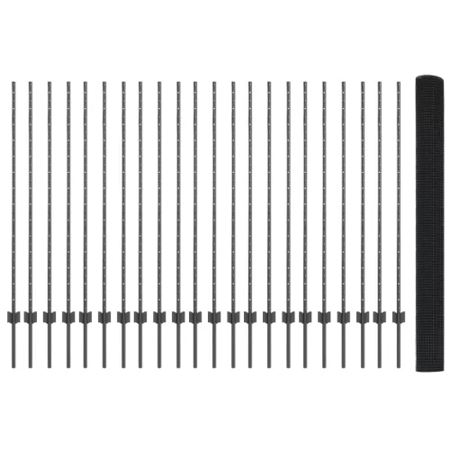  Hegesztett Drótkerítés 44 U Poszttal Szürke 1.4x50 m Acél