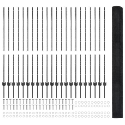  Hegesztett Drótkerítés 44 U Poszttal Szürke 1.4x50 m Acél