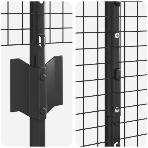 Hegesztett Drótkerítés 44 U Poszttal Szürke 1.4x50 m Acél