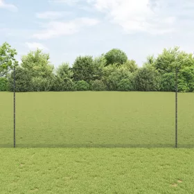  Hegesztett Drótfence 44 U Oszloppal Szürke 1,5x50 m Acél