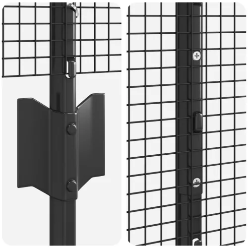  Hegesztett Drótfence 44 U Oszloppal Szürke 1,5x50 m Acél